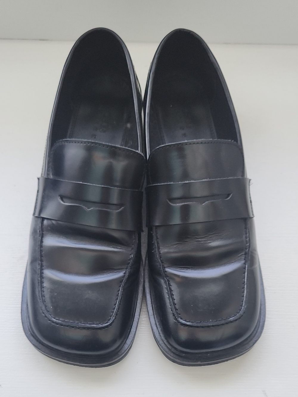 ASOS Black Leather Penny Loafers